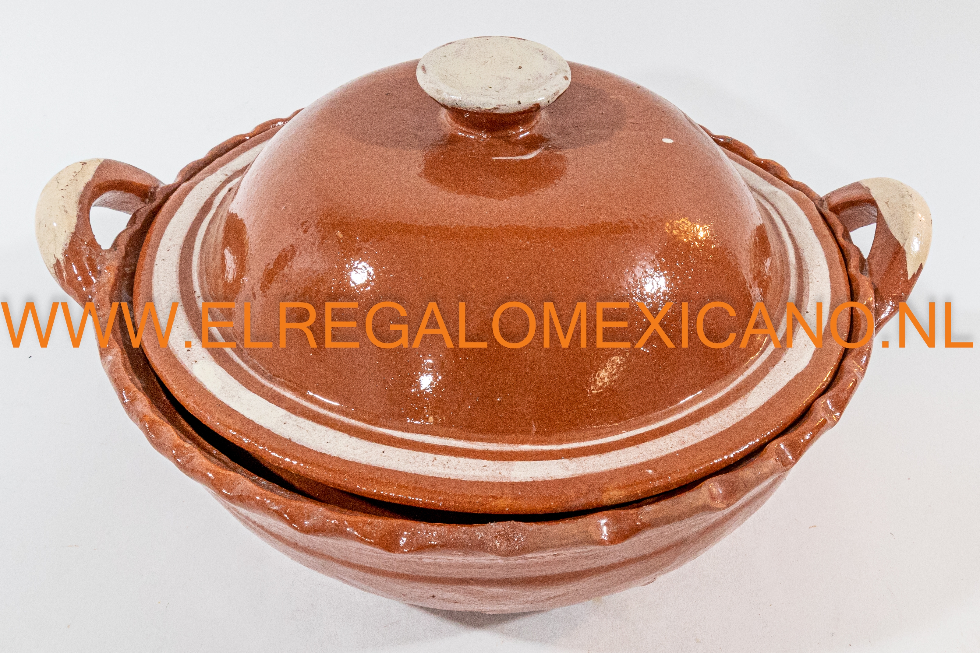 Plat de cuisson en terre cuite émaillée, vaisselle mexicaine - Amadera  Couleur Bleu mexicain Taille 6 cm x 17.5 cm de diamètre