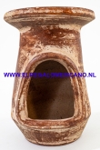 Kandelaar terracotta Ø09x14cm.