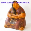 Beeld zittende Mexicaanse vrouw 40x24x50cm. GROOT 10KG.!